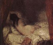 Jean Francois Millet The Shadow of a naked girl oil painting